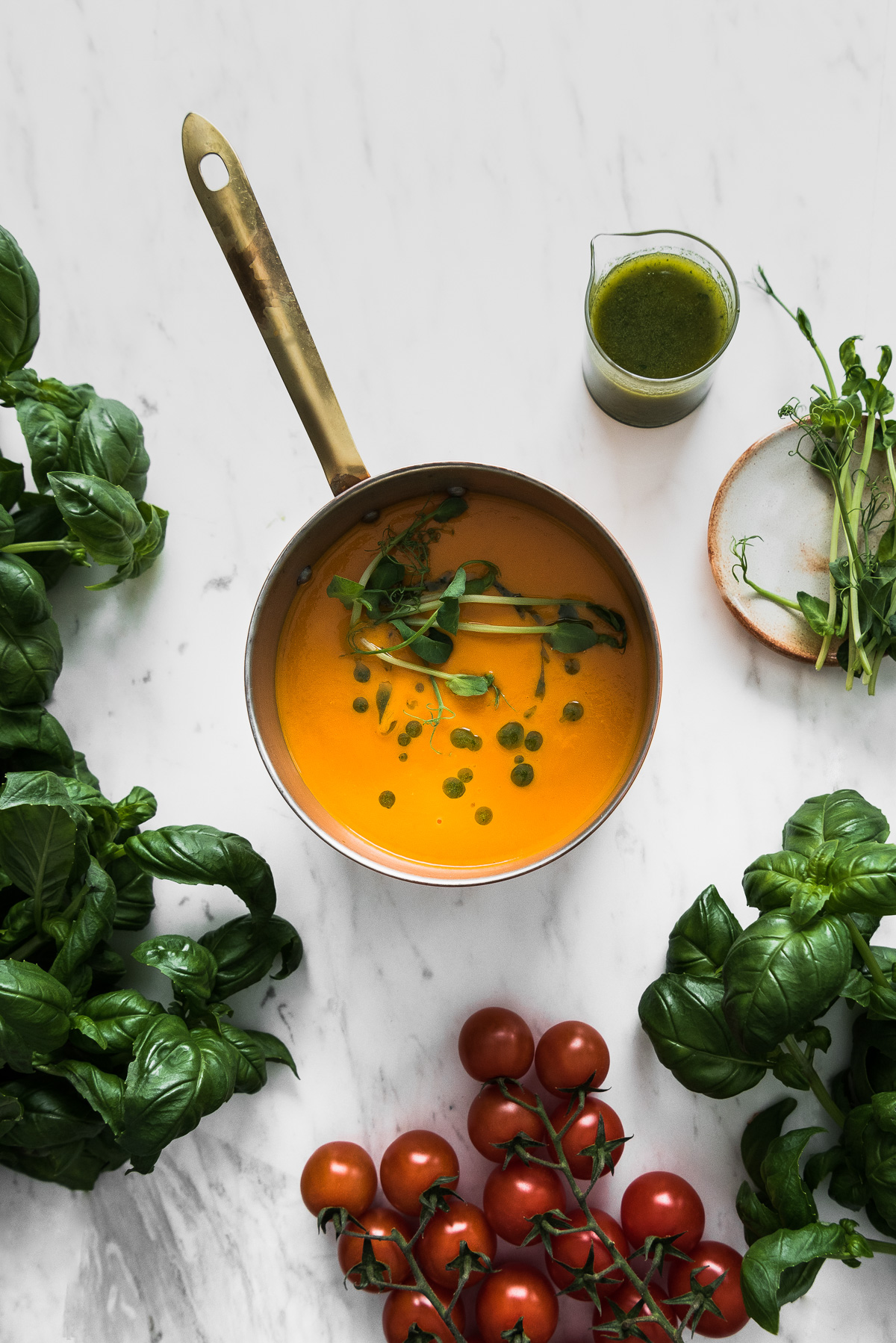 Clean and simple fresh yellow tomato soup recipe - Rhubarbarians